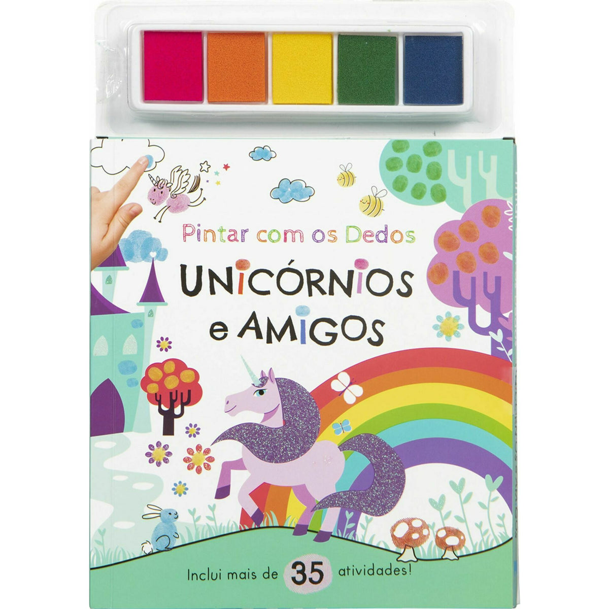 Pintar com os Dedos - Unicórnios e Amigos