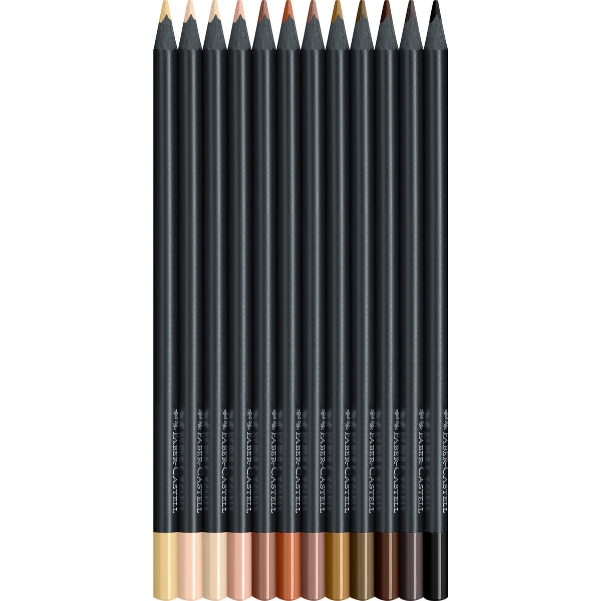 Lápis de Cor Black Edition Tons Pele 12 Unidades Faber-Castell
