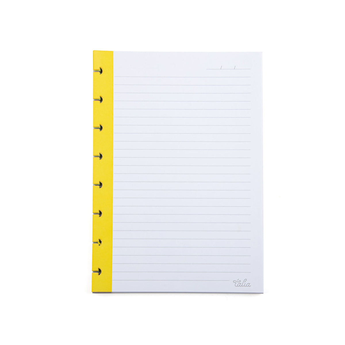 Recarga Papel para Caderno Smart A5 Pautado 90gr com Barra Colorida Talia