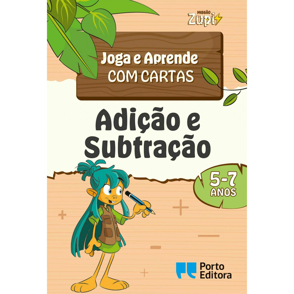 Missão Zupi - Adição e Subtração - Joga e Aprende com Cartas - 5-7 Anos