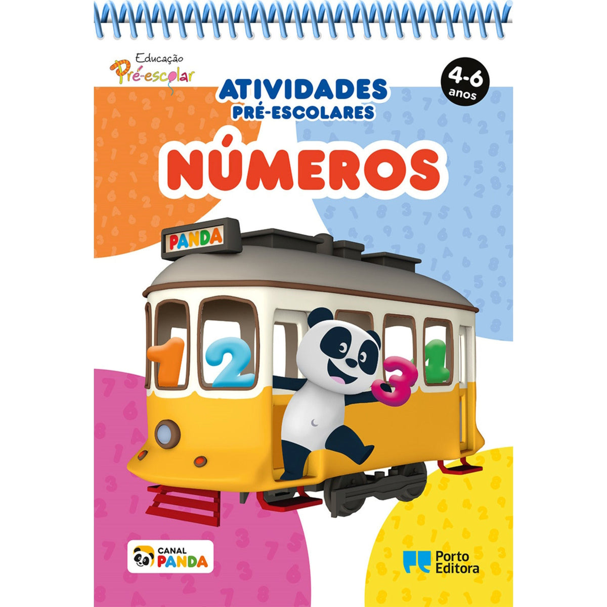 Bloco de Atividades Pré-Escolares Panda: Números - 4-6 Anos