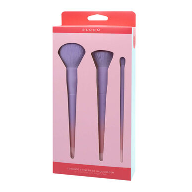 Bloom Set 3 Pincéis Makeup