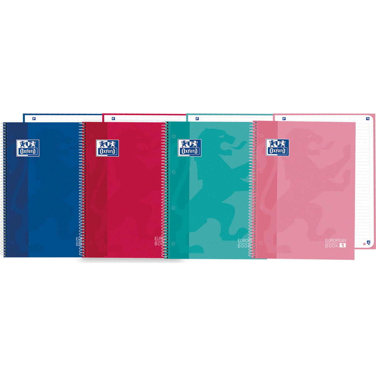 Caderno Espiral Europeanbook 1 A5 Pautado (várias opções) Oxford