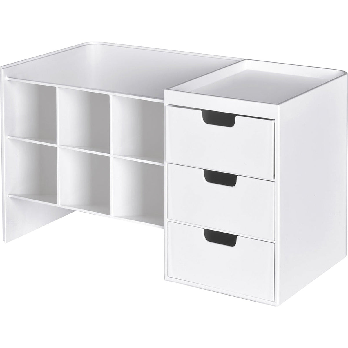 Organizador Secretária com Gavetas Hive Stack Branco Litem