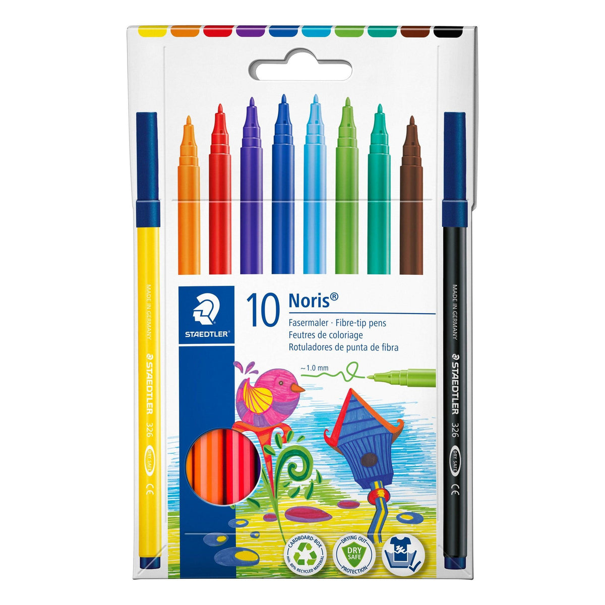 Marcadores de Colorir 1mm Noris 326 10 Unidades Staedtler