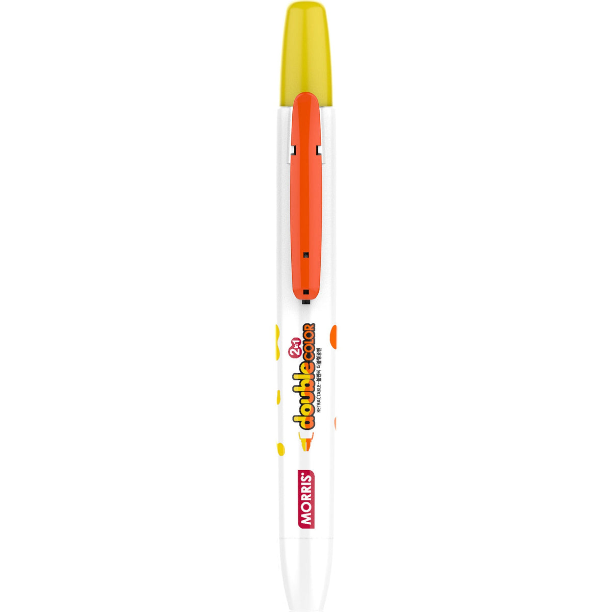 Sublinhador JustClick MRH-106 amarelo e laranja Morris
