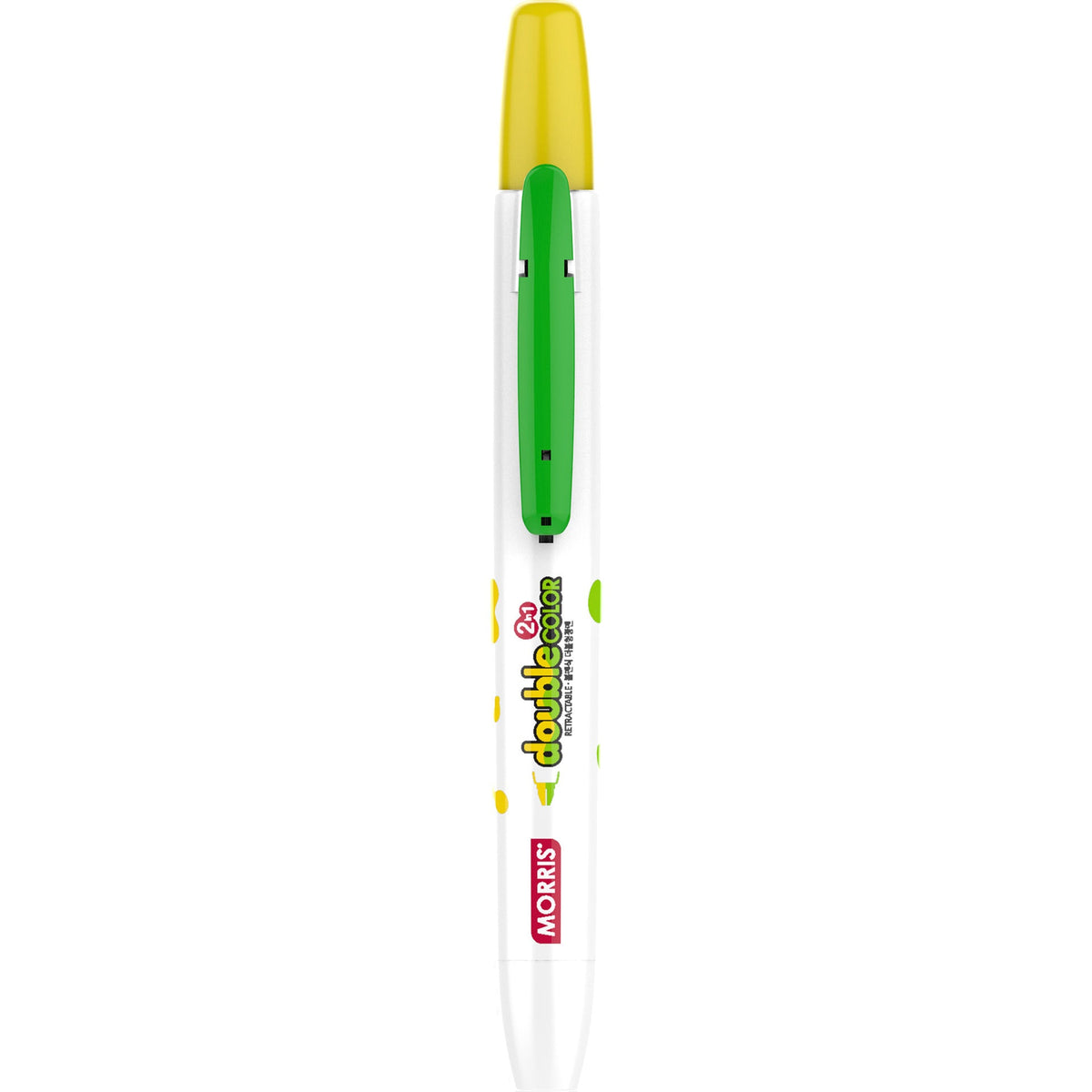 Sublinhador JustClick MRH-106 amarelo e verde Morris