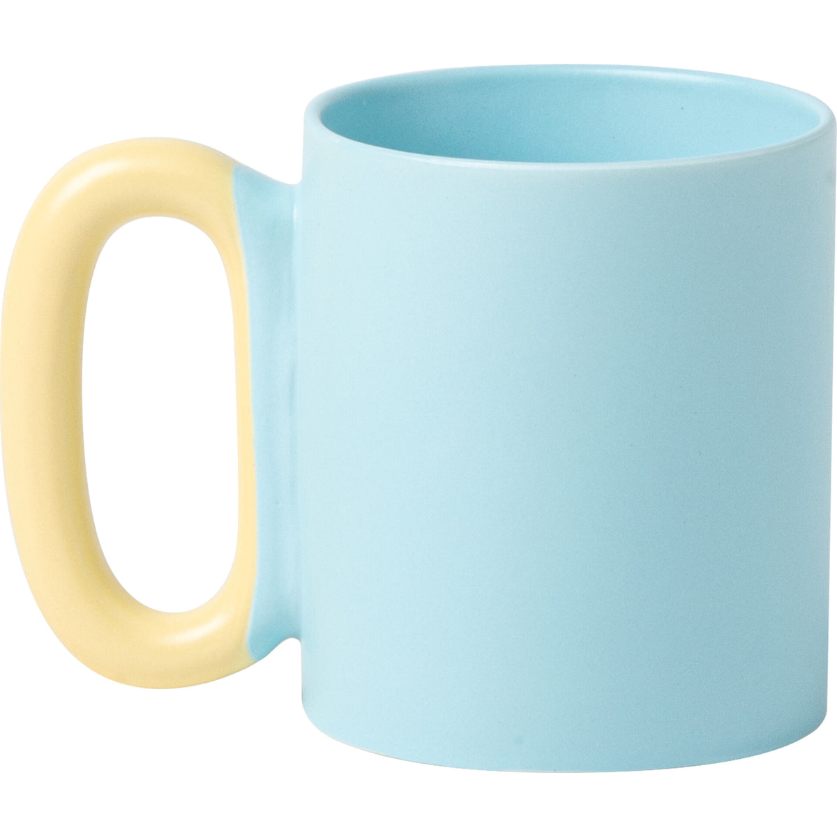 Caneca Azul com Asa Amarela Creative