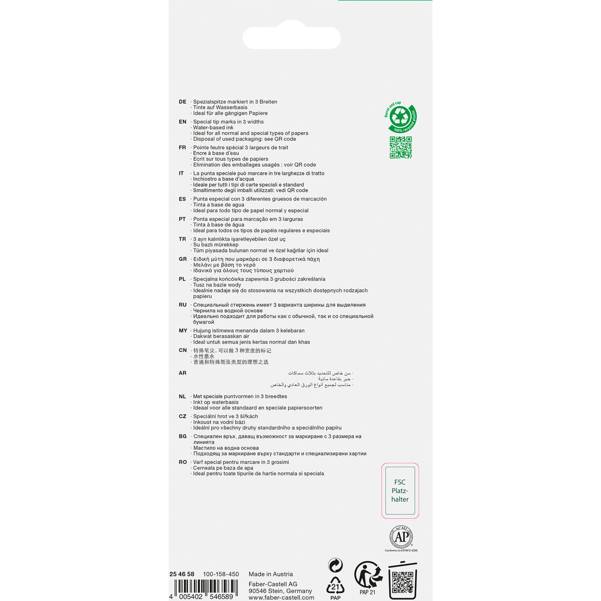 Sublinhador Textliner Pastel 8 Unidades Faber-Castell