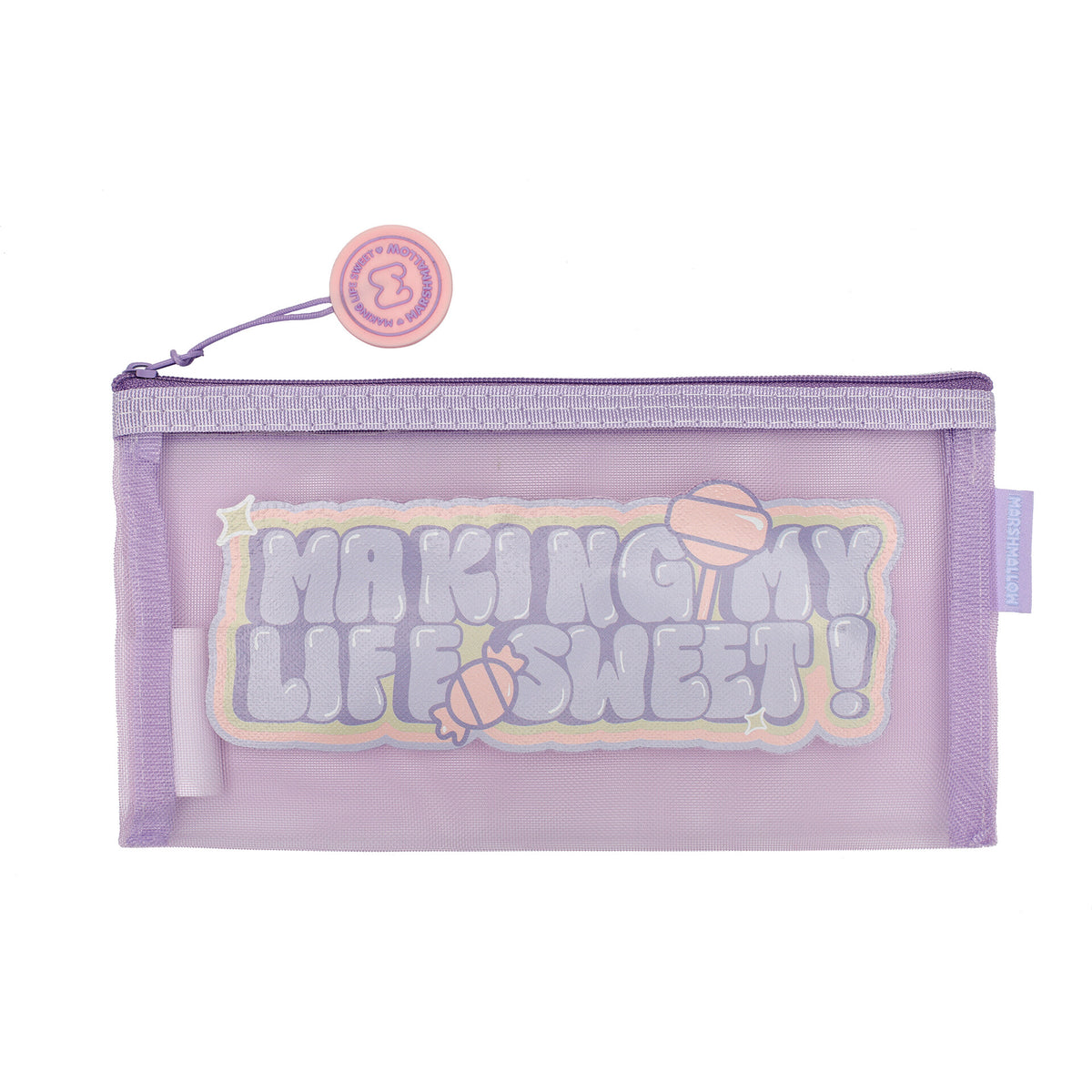 Conjunto Estojo com Esferográfica, Borrachas e Marcadores (várias opções) Marshmallow
