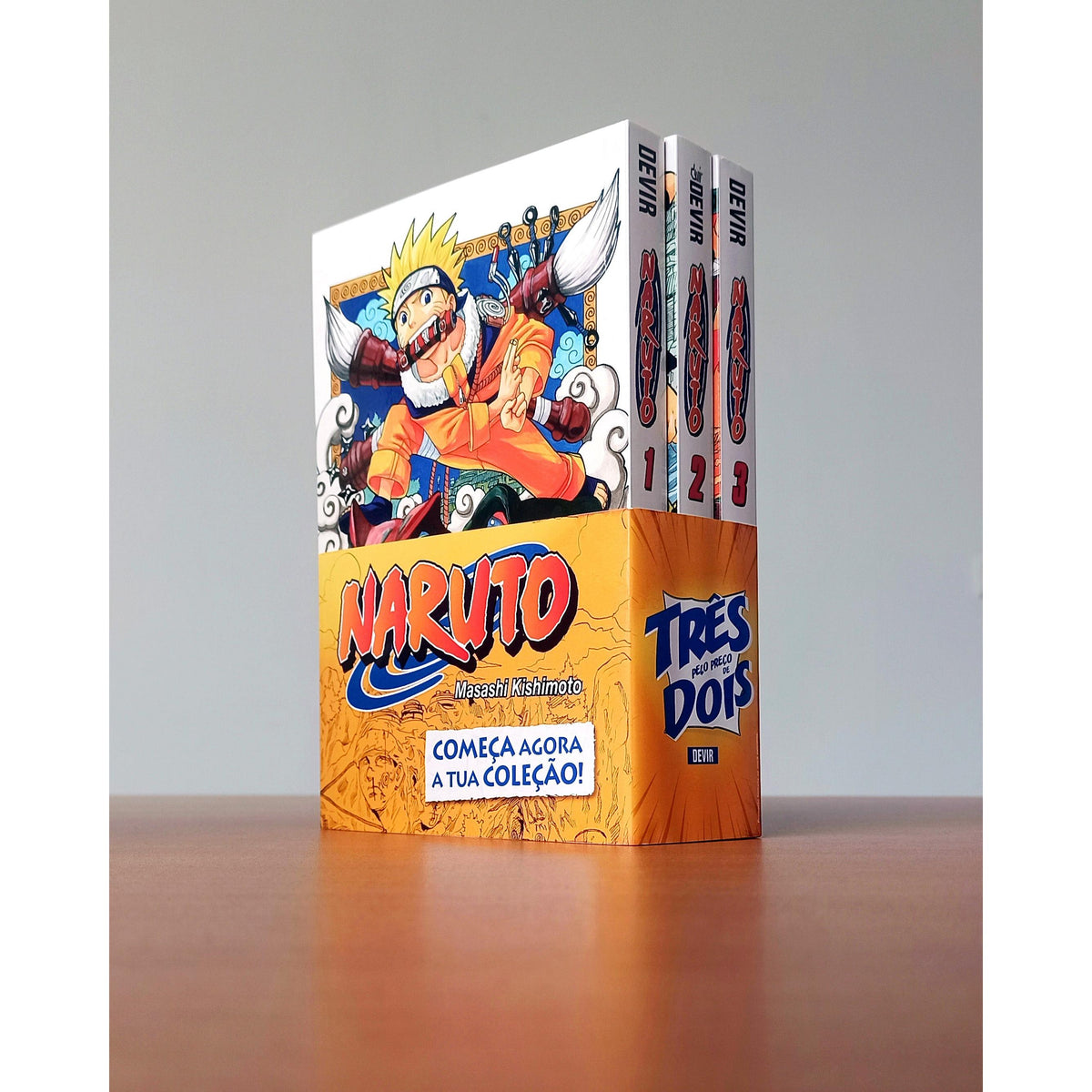 Pack Naruto Volume 1, 2 e 3 de Masashi Kishimoto