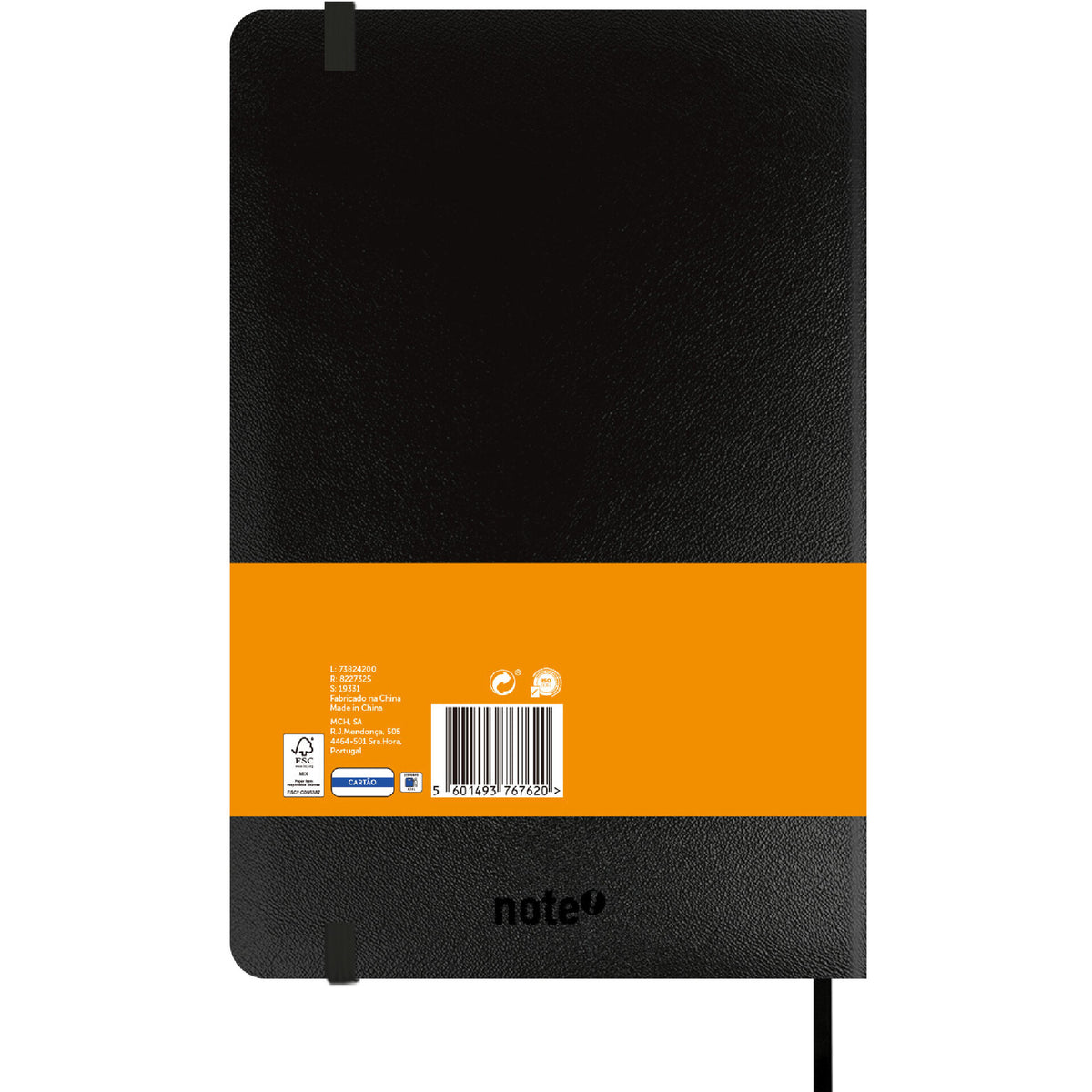 Caderno Agrafado B5 Capa Dura com Elástico Pontilhado Note!