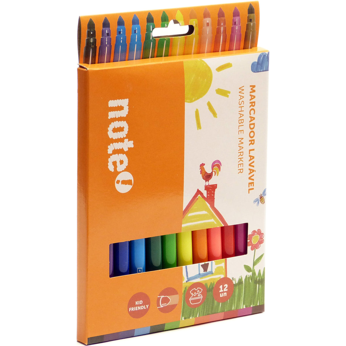 Marcadores de Colorir Laváveis 12 Unidades Note!