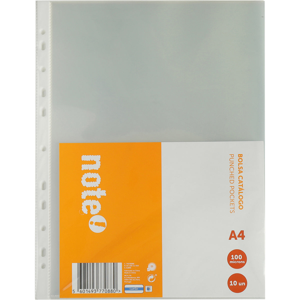 Bolsa Catálogo A4 100 Microns 10 Unidades Note!