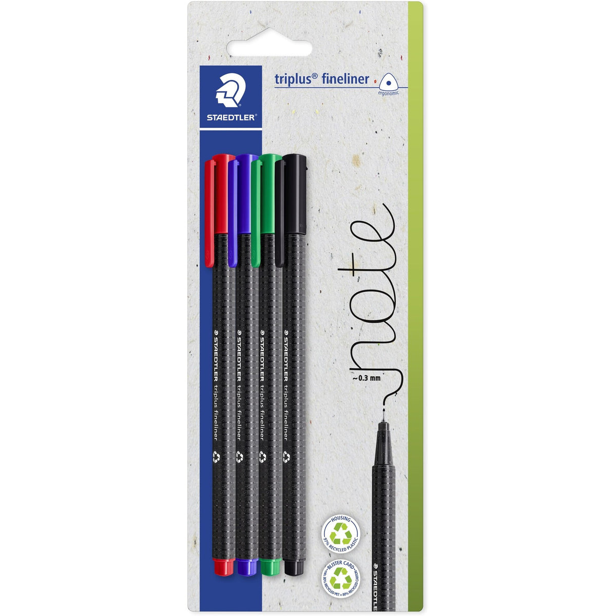 Marcador Triplus Fineliner 0.3mm 4 Unidades Staedtler