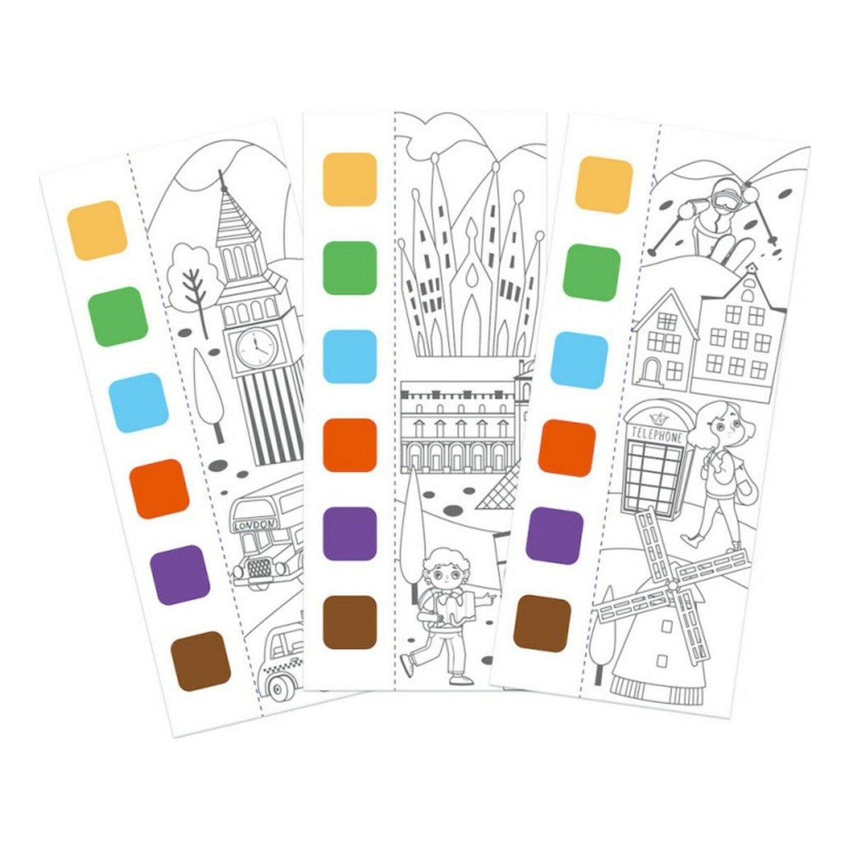 Mieredu - Livro de Pintura com Aguarelas – Mundo