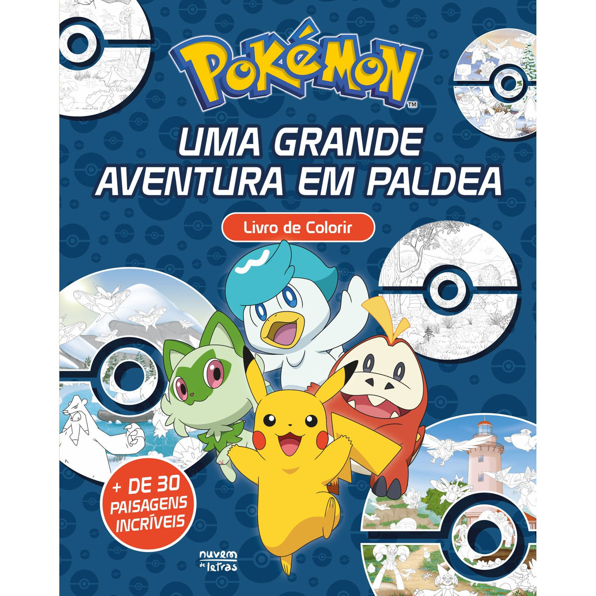 Livro de Colorir Pokémon - uma Grande Aventura em Paldea