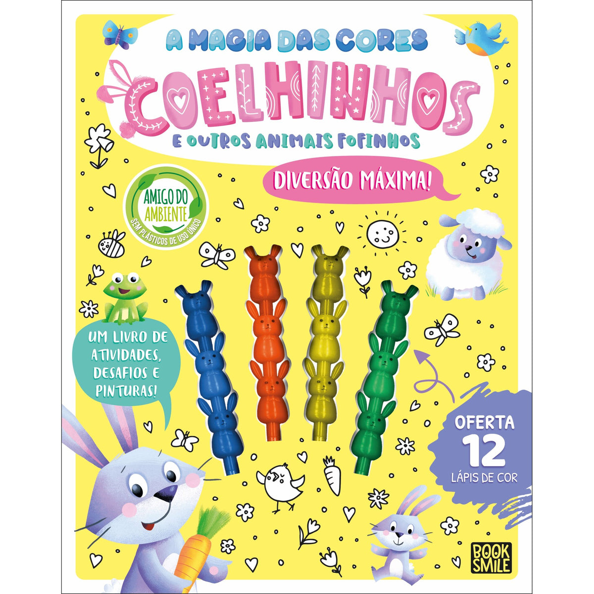 A Magia das Cores: Coelhinhos e Outros Animais Fofinhos
