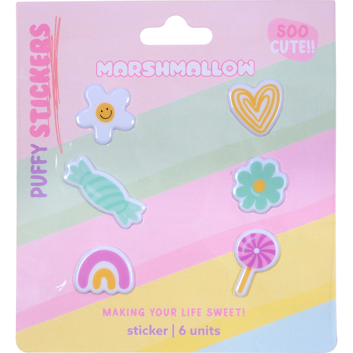 Stickers Puffy Marshmallow