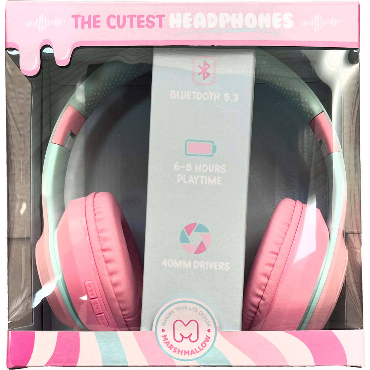 Auscultadores Pastel Marshmallow
