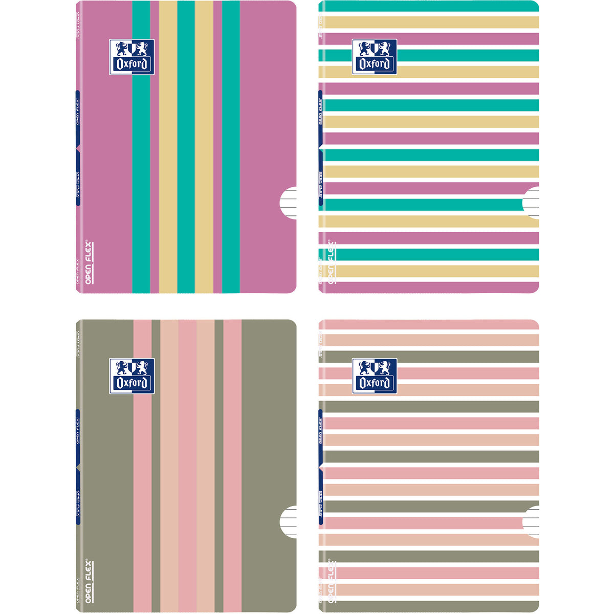 Caderno Agrafado Openflex A4 Pautado Color Block (várias opções) Oxford