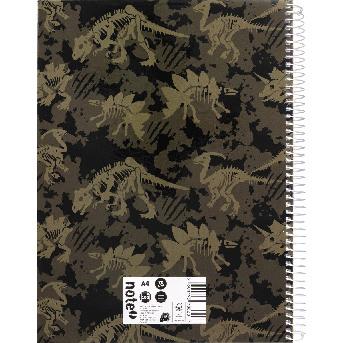 Caderno Espiral A4 Pautado T-Rex Note!