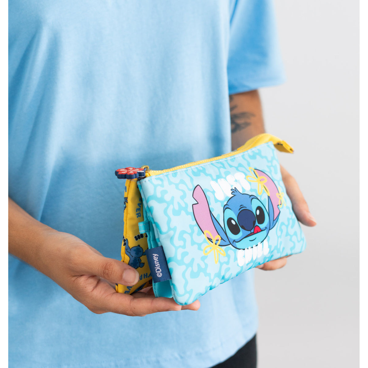 Estojo Triplo Stitch Tropical