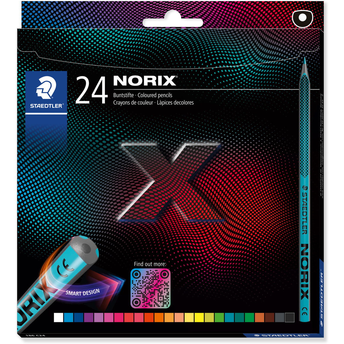 Lápis de Cor Ergonómicos Norix 24 Unidades Staedtler