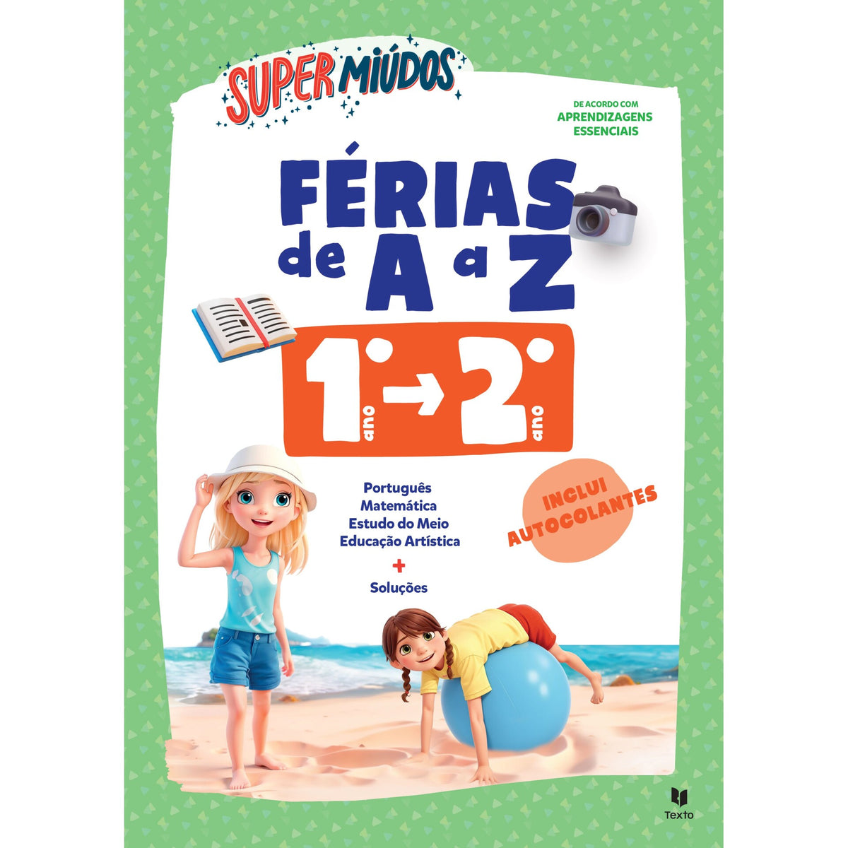 Supermiúdos Férias de A A Z 1.º Ano - 2º Ano