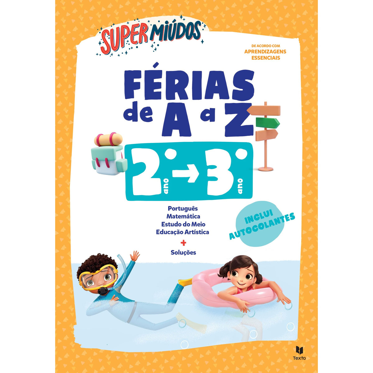 Supermiúdos Férias de A A Z 2.º Ano - 3º Ano