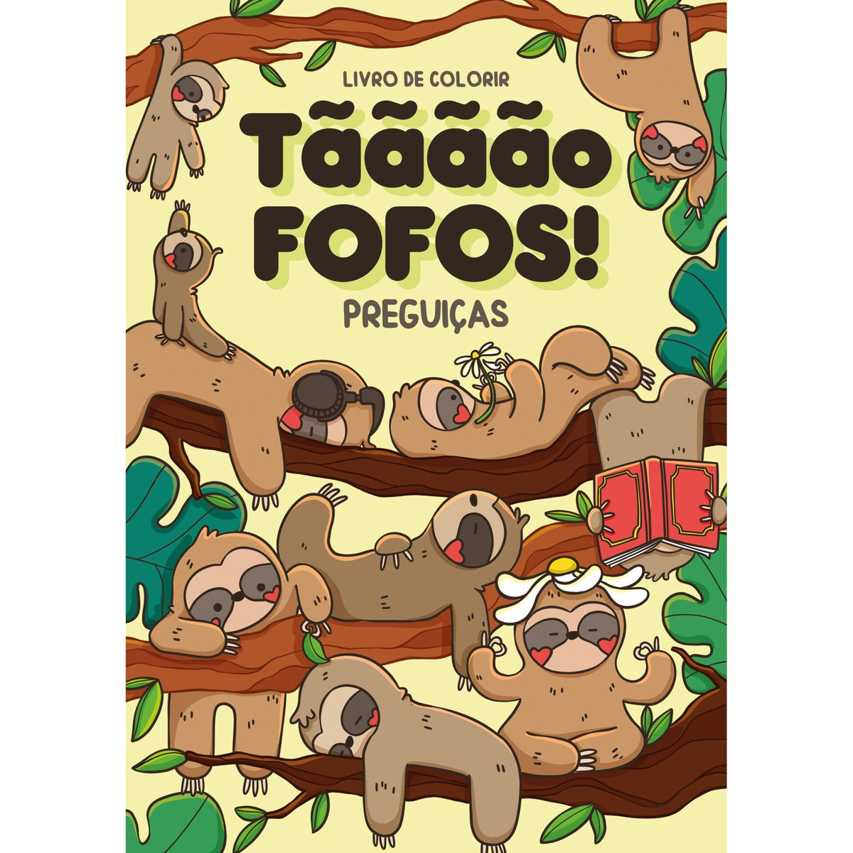 Tãããão Fofos-Preguiça :Livro de Colorir de Zero A Oito, Mafalda Mota