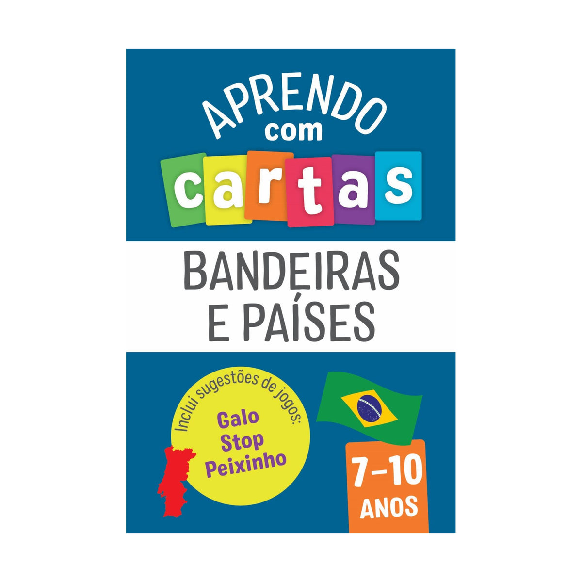 Aprendo com Cartas: Bandeiras e Países de Livro