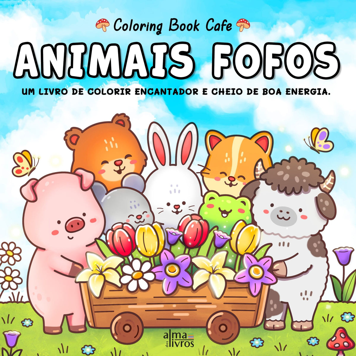 Animais Fofos de Coloring Book Cafe