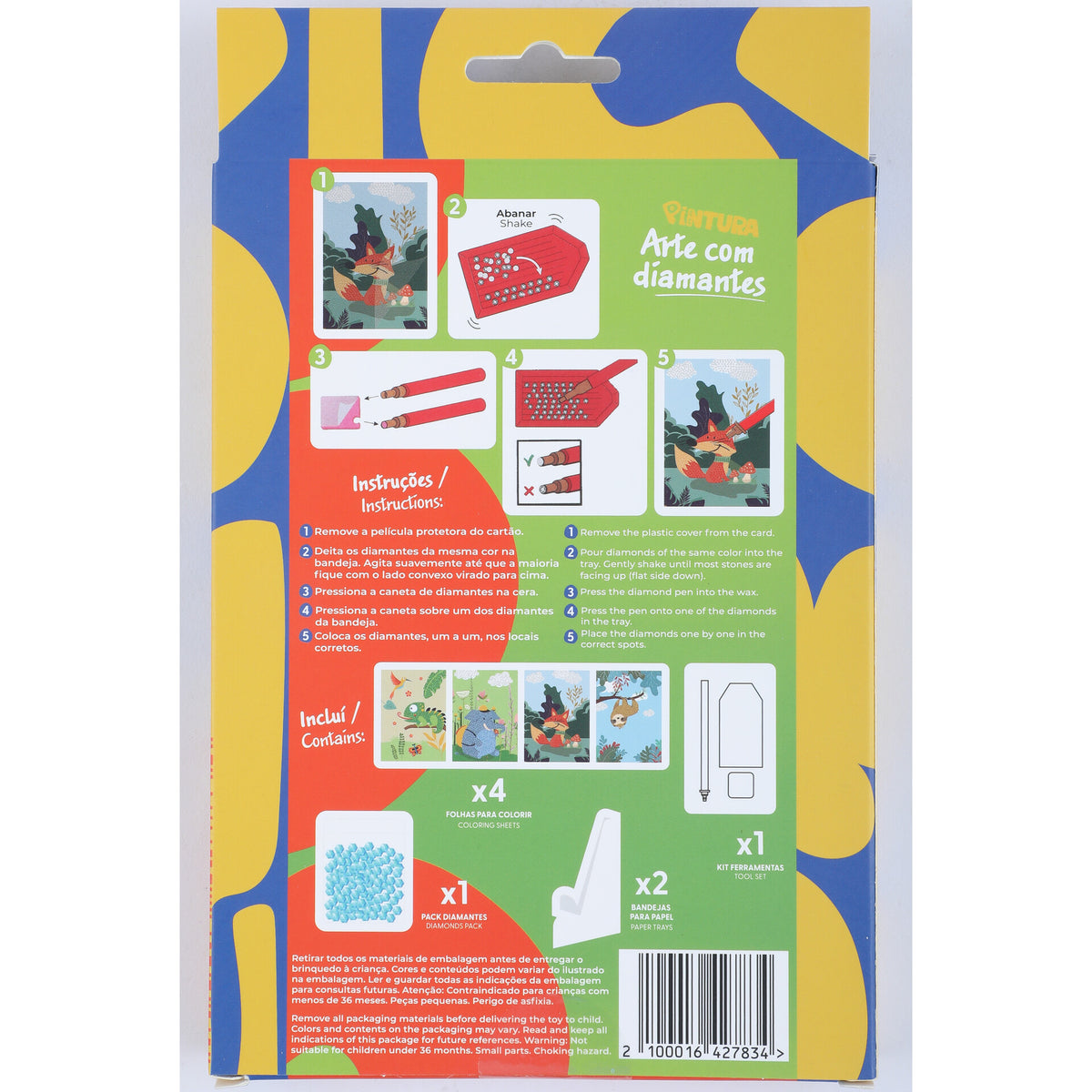 Kit Colorir com Diamantes (várias opções)