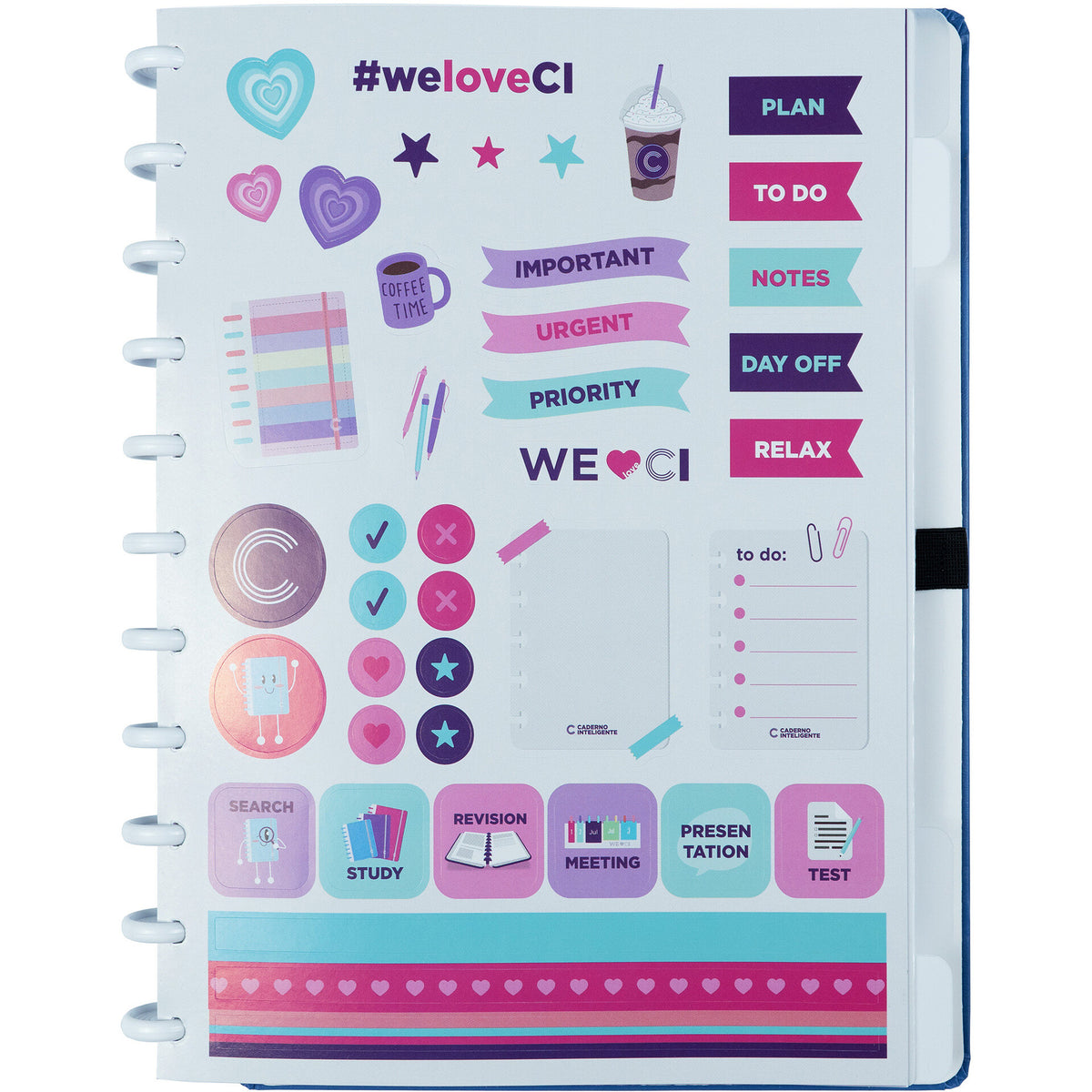 Caderno Inteligente Premier Azul Grande (A4)