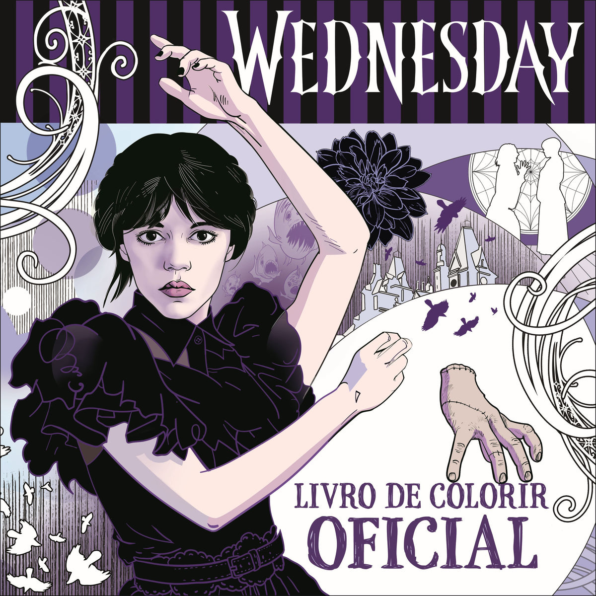Wednesday Livro de Colorir Oficial de Mike Meskin