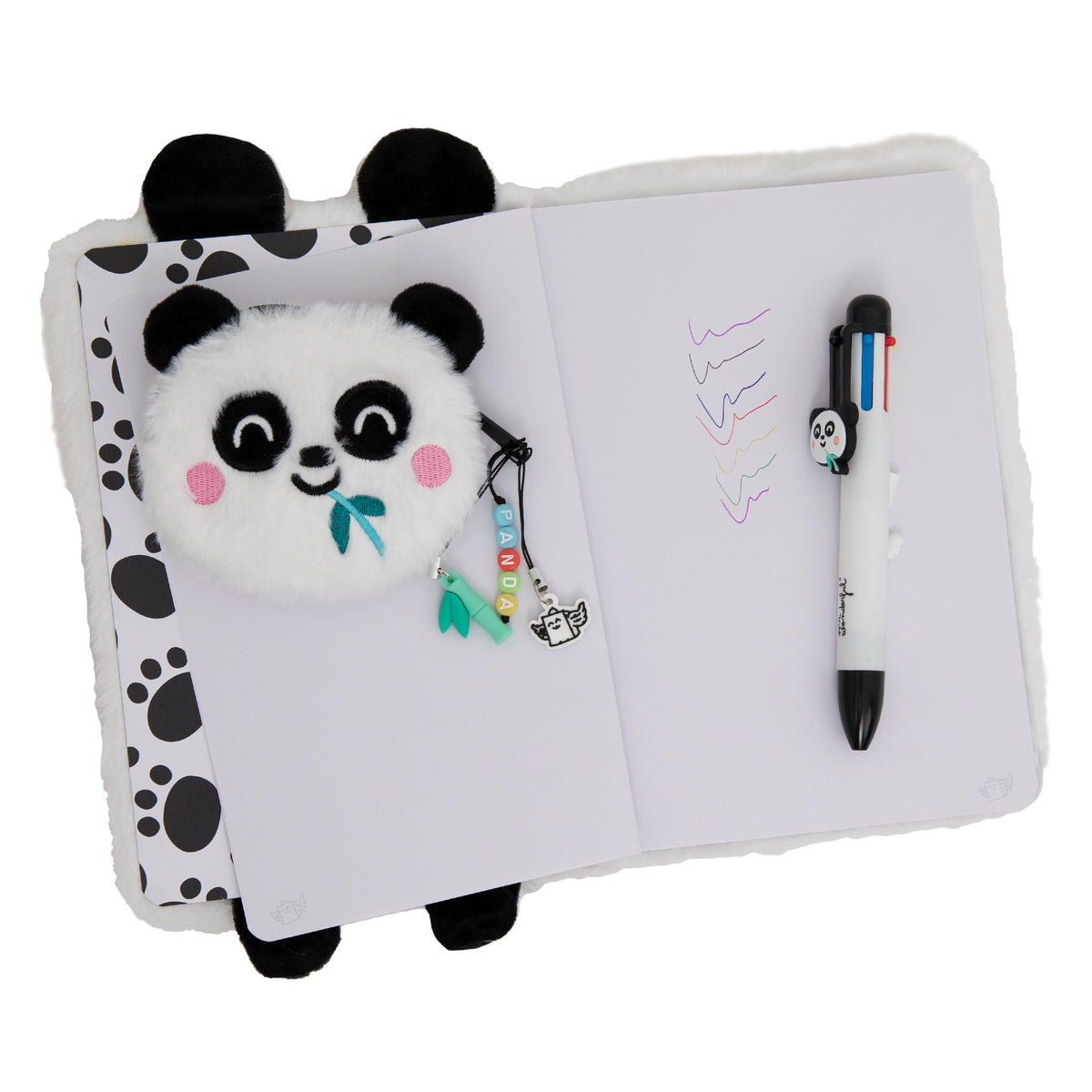 Conjunto Caderno A5, Bolsa, Caneta Ap - Panda