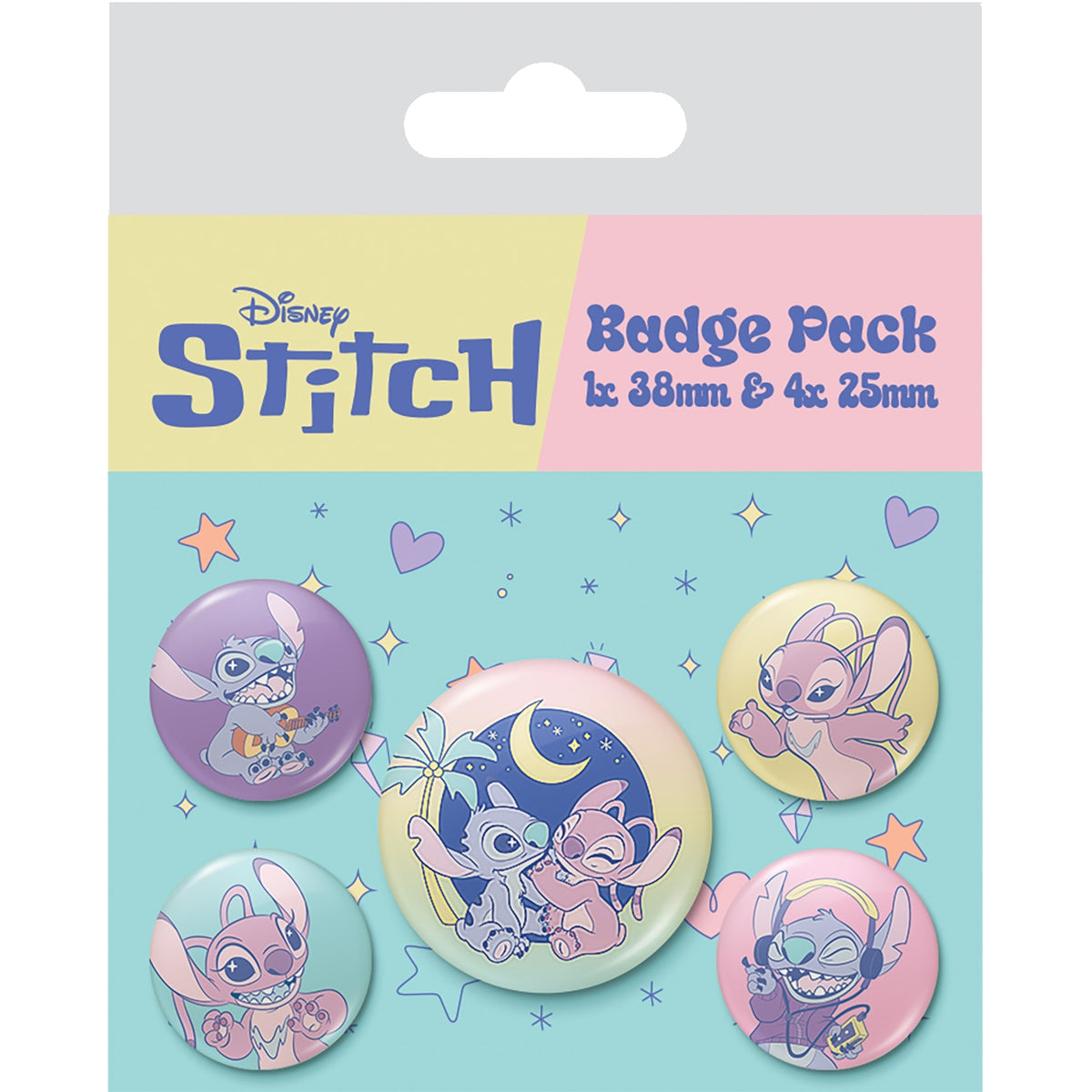 Conjunto 5 Pins - Stitch Planetary