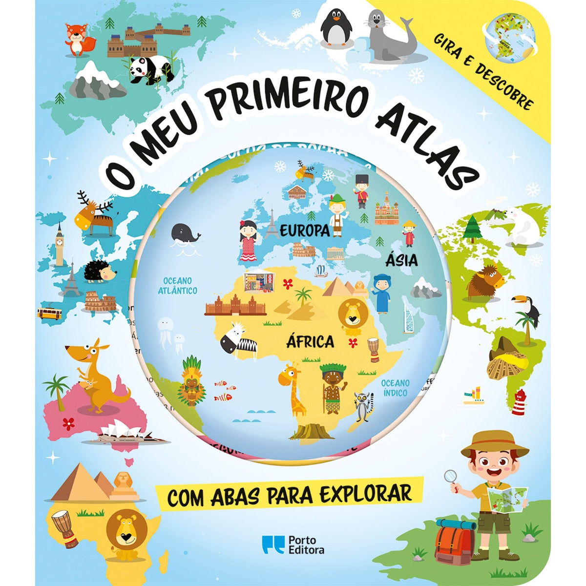 O Meu Primeiro Atlas - Com Abas Para Explorar de Laura Occhiuzzi