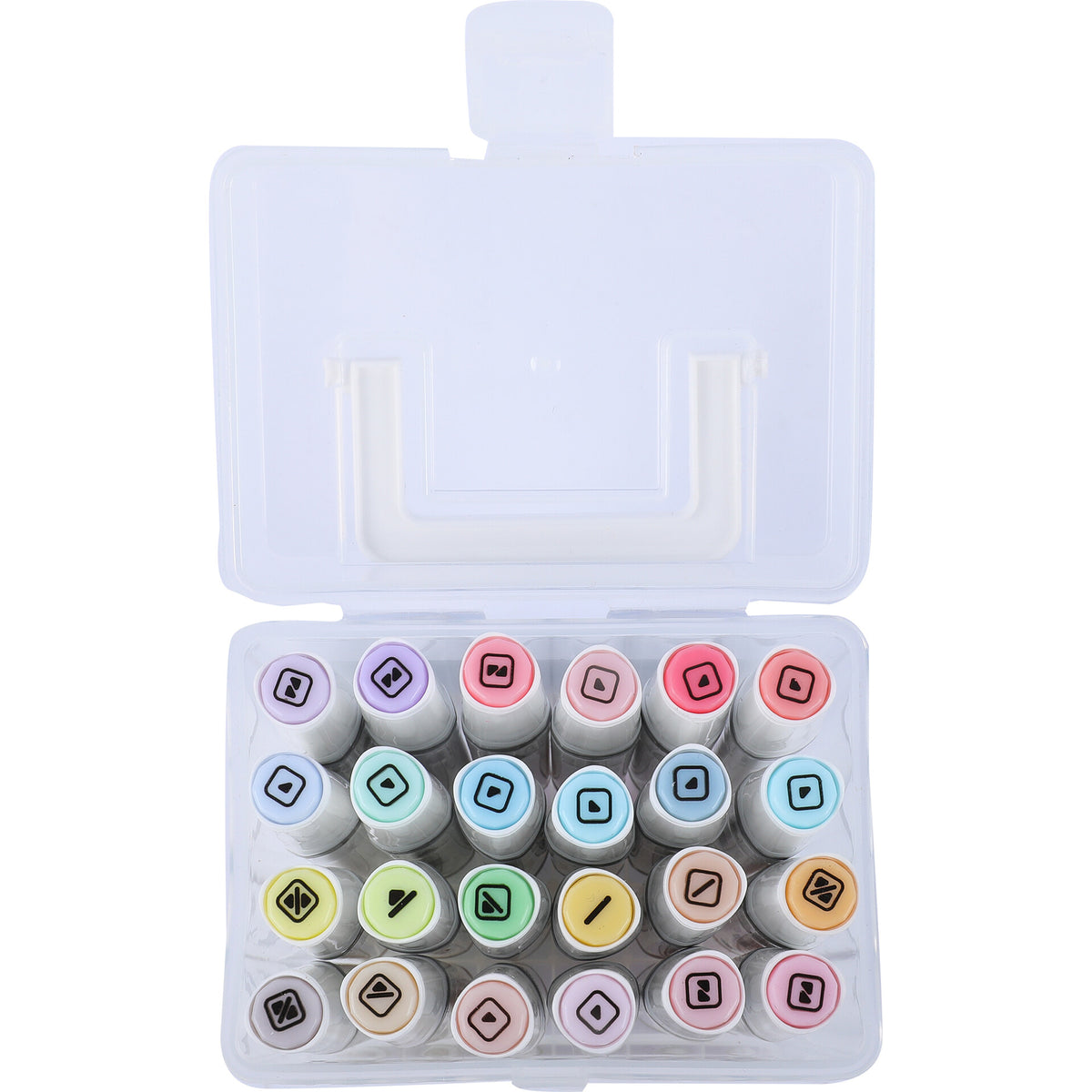 Marcadores de Colorir Ponta Dupla Cores Pastel 24 Unidades Note!