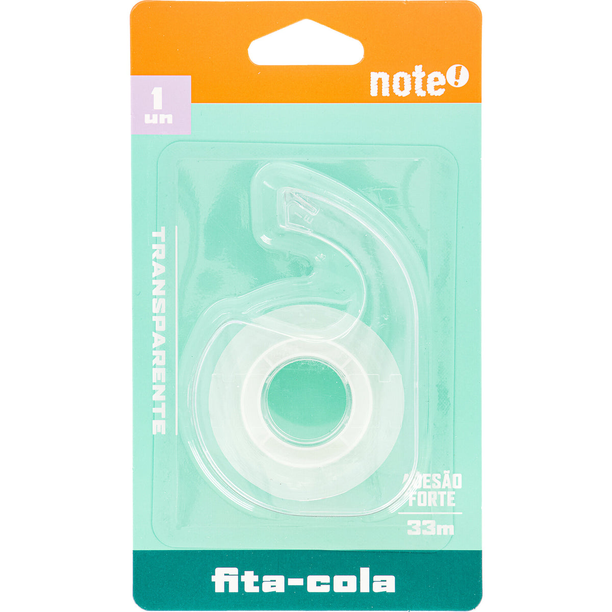 Fita Cola Transparente com Dispensador 19mmx33m Note!