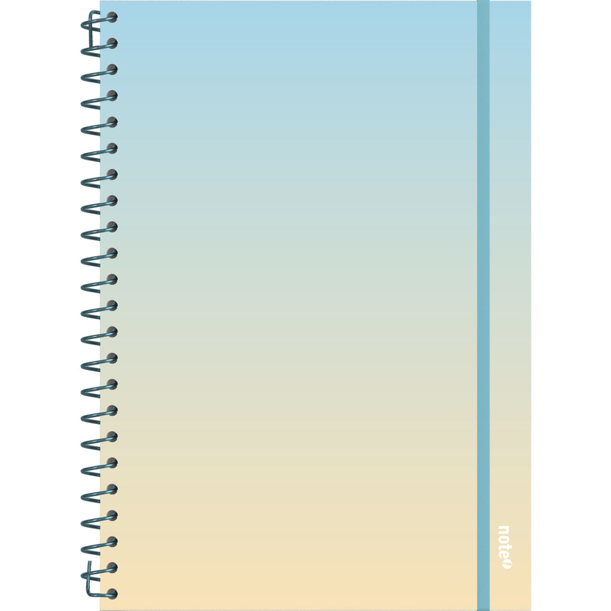 Caderno Espiral A4 Capa Dura com Elástico Degradê Quadriculado (várias opções) Note!