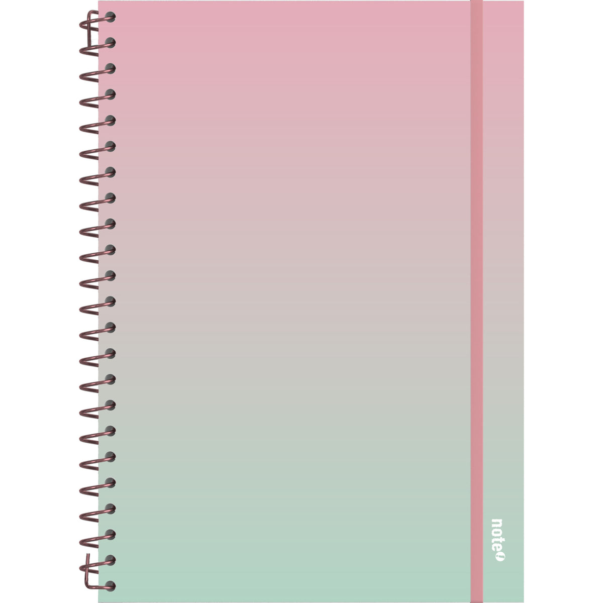 Caderno Espiral A4 Capa Dura com Elástico Degradê Quadriculado (várias opções) Note!
