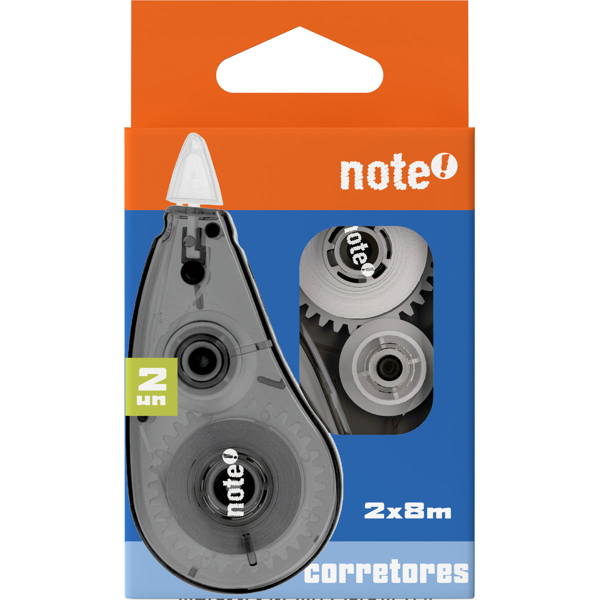 Fita Corretora 8m 2 Unidades Note!