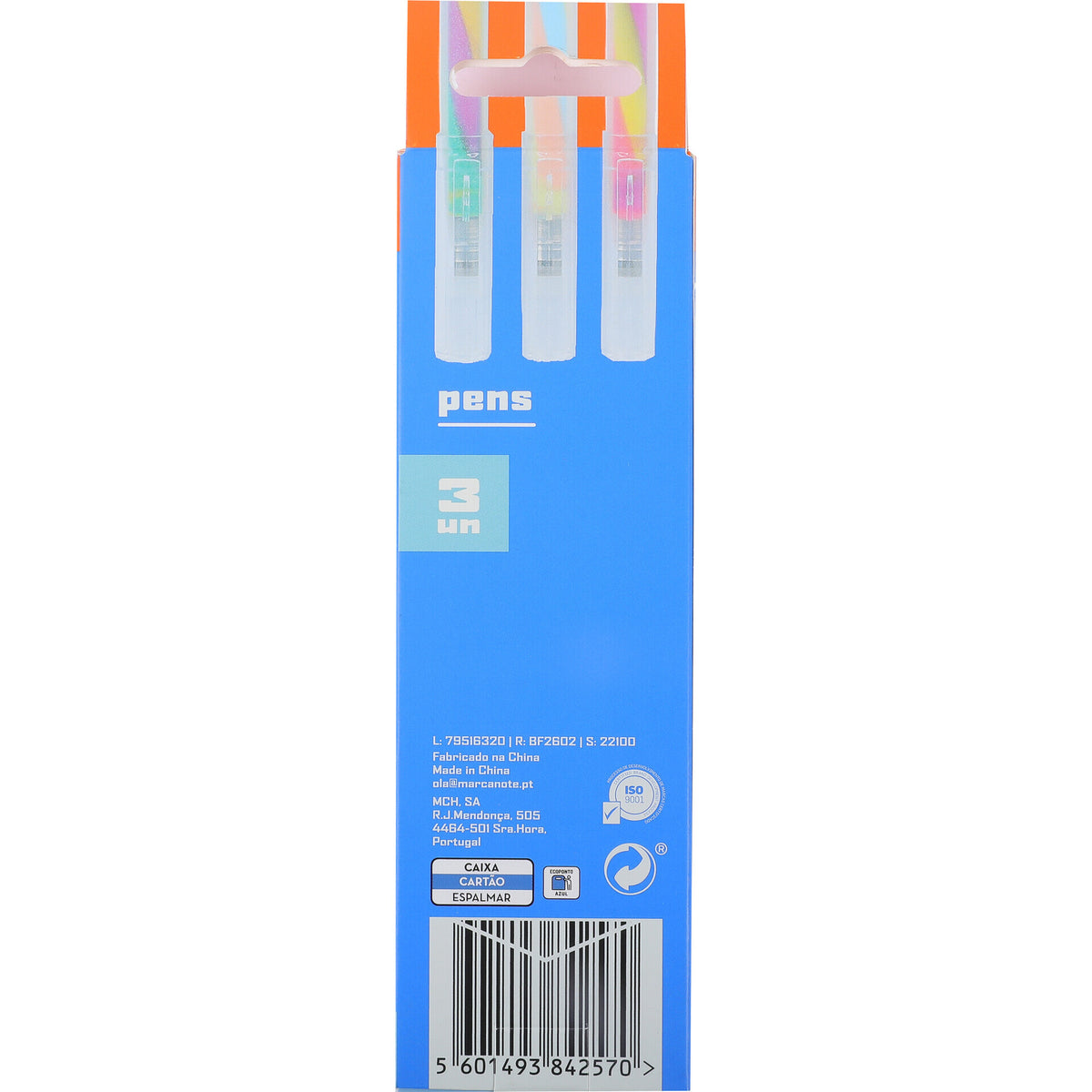 Esferográfica Tinta Gel Multicor 0.7mm 3 Unidades Note!