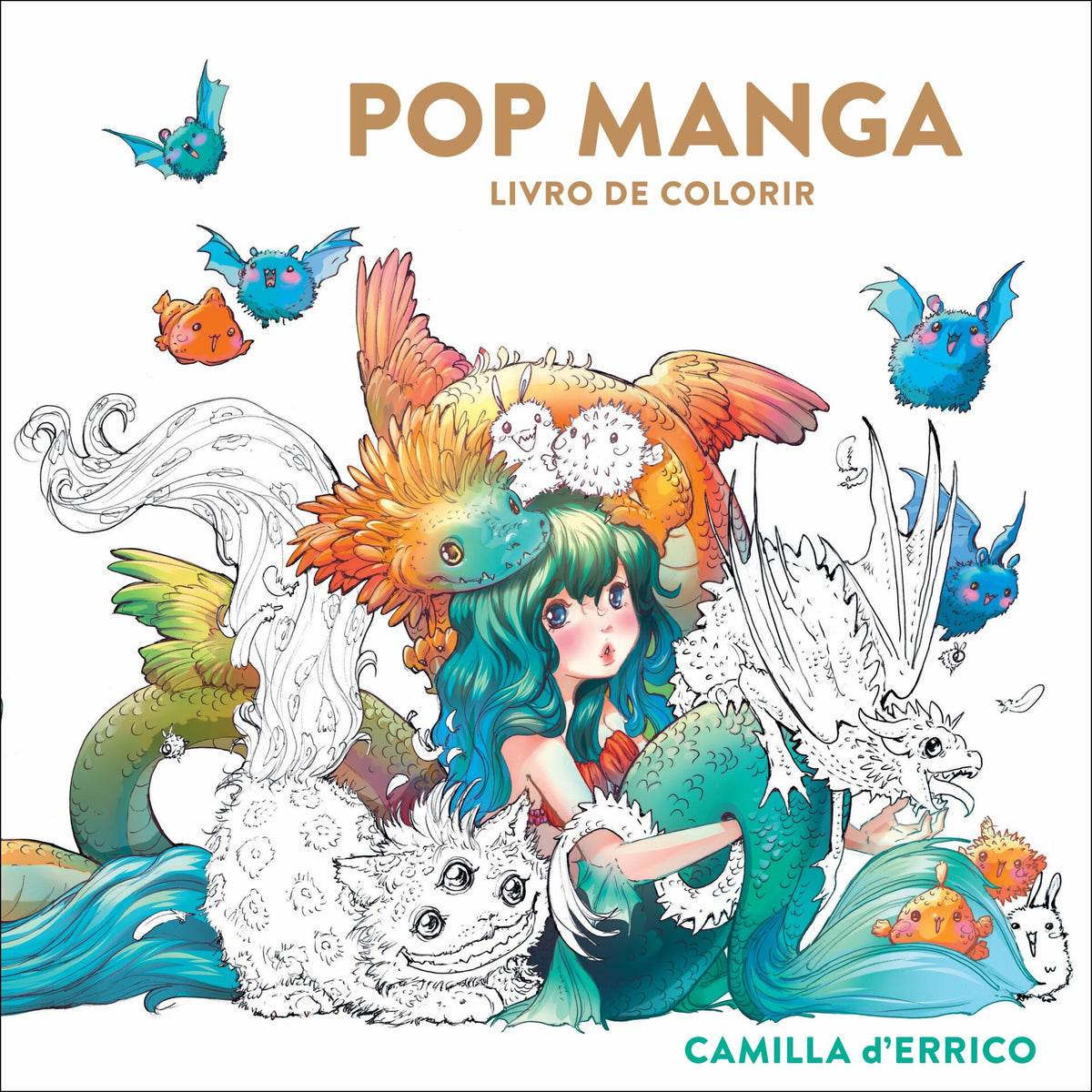 Pop Manga Livro De Colorir de Camilla D' Errico