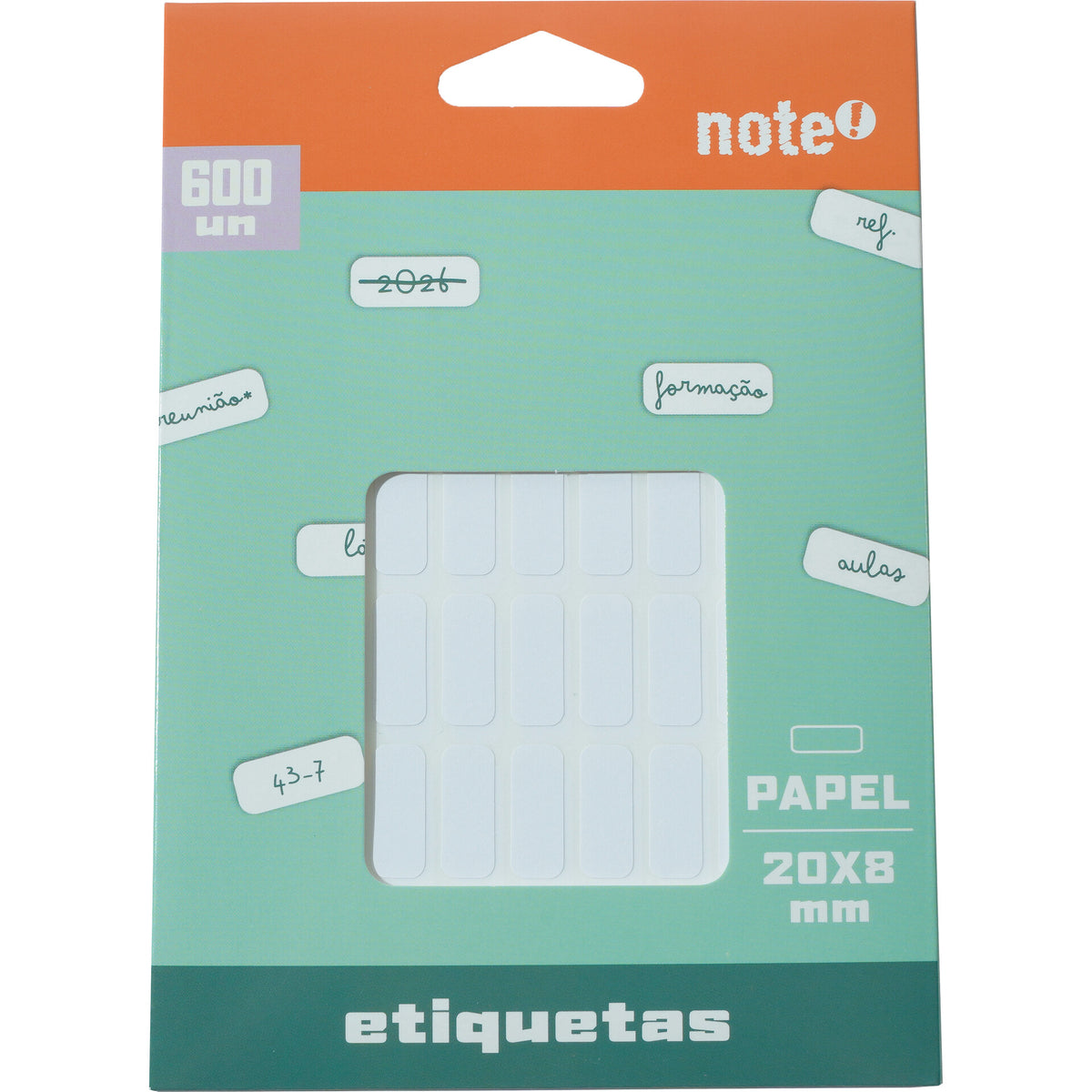 Etiquetas Adesivas 20x8mm 600 Unidades Note!