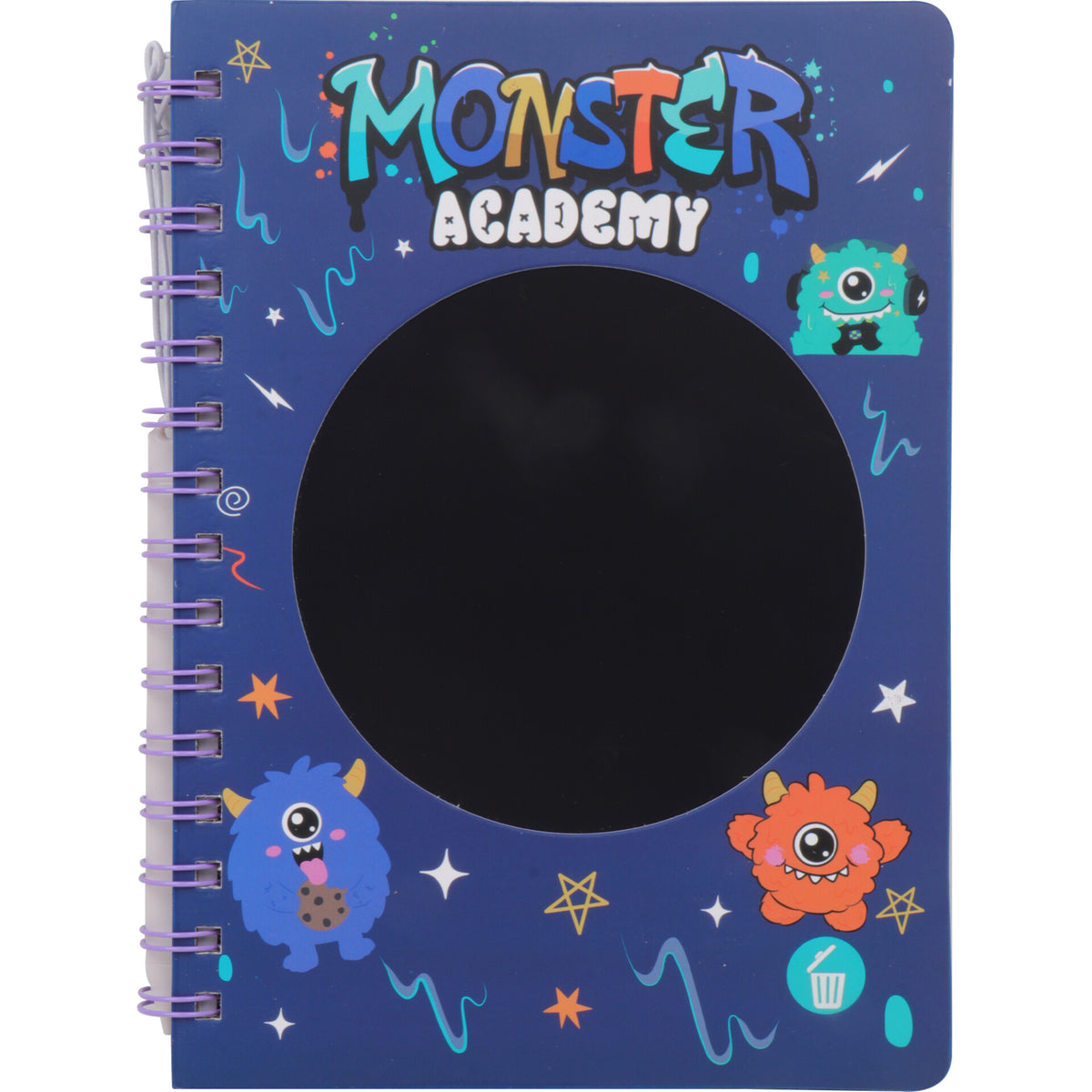 Caderno Espiral A5 com LCD Interativo Pautado Monster Note!