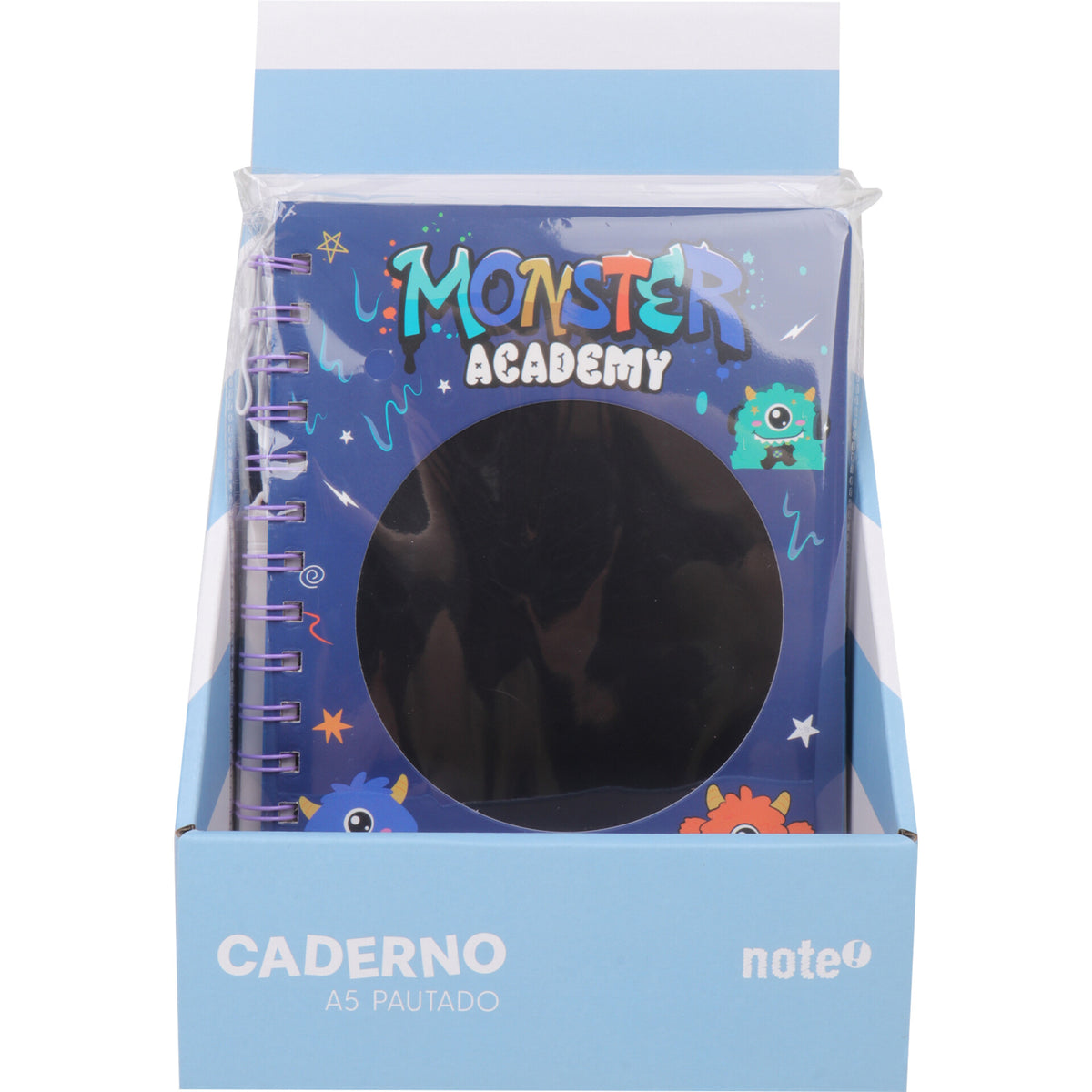 Caderno Espiral A5 com LCD Interativo Pautado Monster Note!