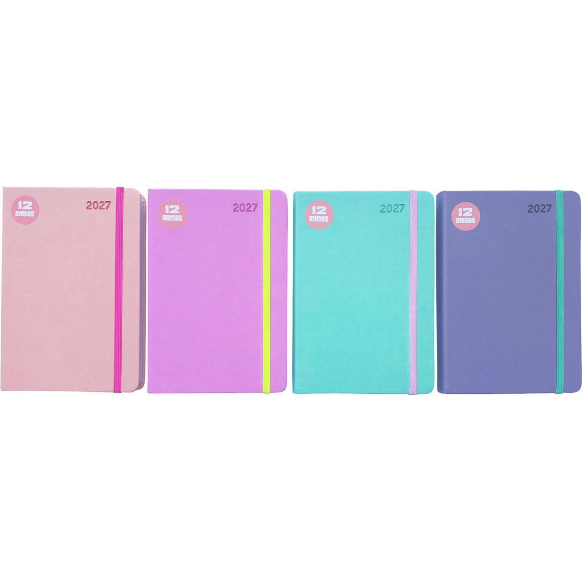 Agenda A5 2027 Pastel com Elástico (várias opções) Note!
